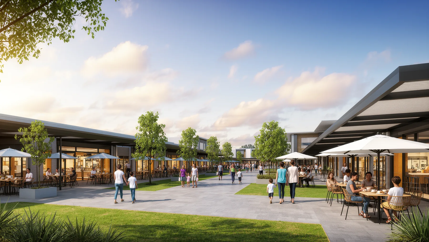 Indicative local town centre for the precinct